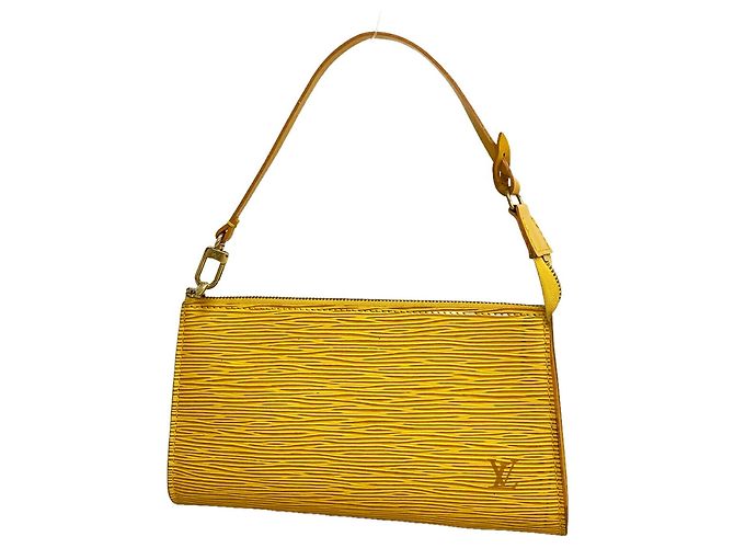 Louis Vuitton Epi Pochette Accessoires Amarillo