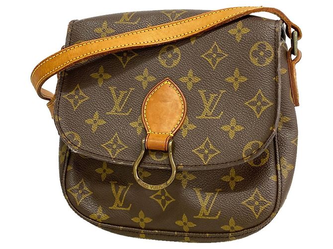 Borsa a tracolla Louis Vuitton Monogram Saint Cloud MM Marrone