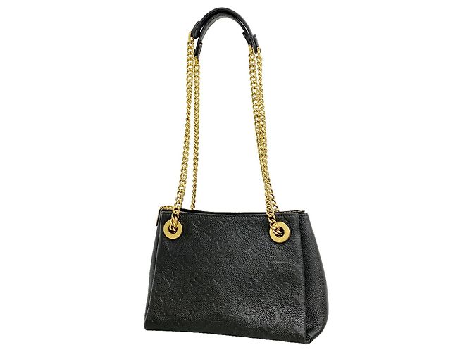 Borsa a tracolla Louis Vuitton Monogram Empreinte Surenne BB Nero