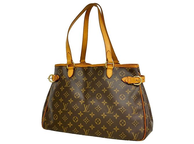Sac cabas horizontal Louis Vuitton Monogram Batignolles Marron