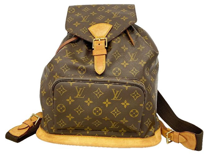 Zaino Louis Vuitton Monogram Montsouris GM Marrone