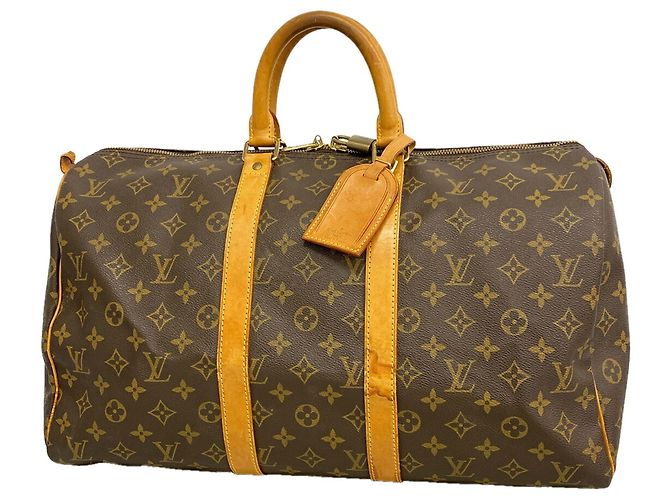 Louis Vuitton Boston Monogram Keepall 45 Marrone