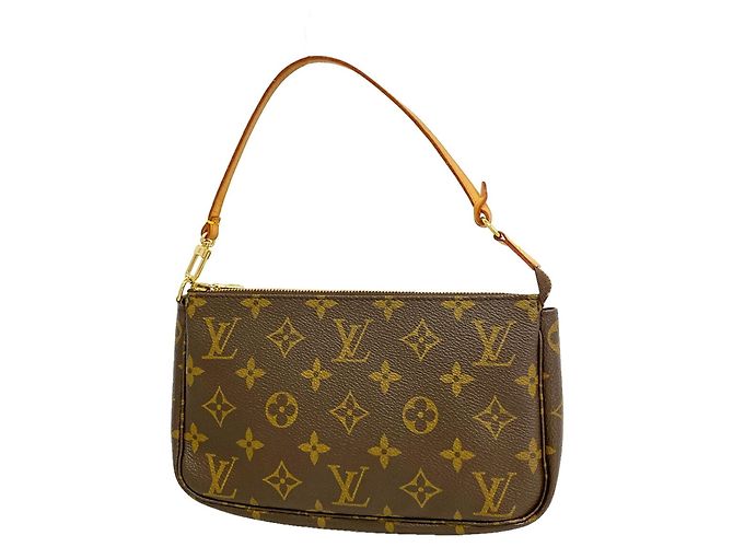 Louis Vuitton Monogram Pochette Accessoires M51980 Castaño