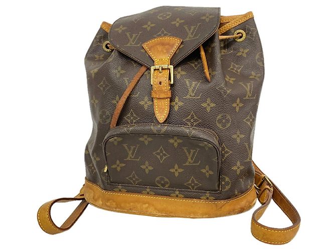 Louis Vuitton Monogram Montsouris MM Backpack Brown