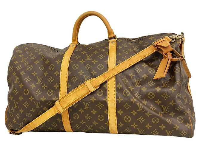 Borsa Boston Louis Vuitton - Keepall Bandoulière 60 Marrone