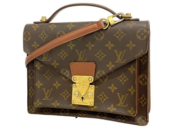 Bolsa Louis Vuitton Monogram Monceau 26 Marrom