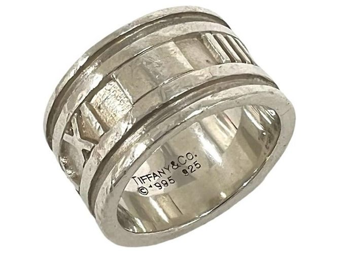 Tiffany & Co Tiffany Vintage Atlas Breiter Ring Silber