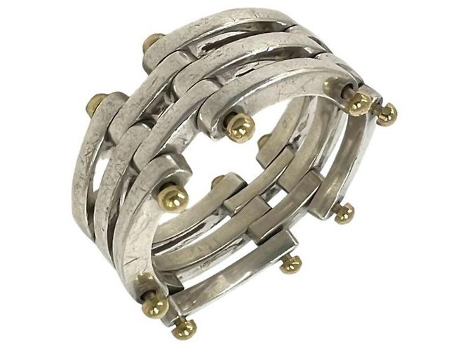 Tiffany & Co Anello Tiffany Vintage Gate Argento D'oro