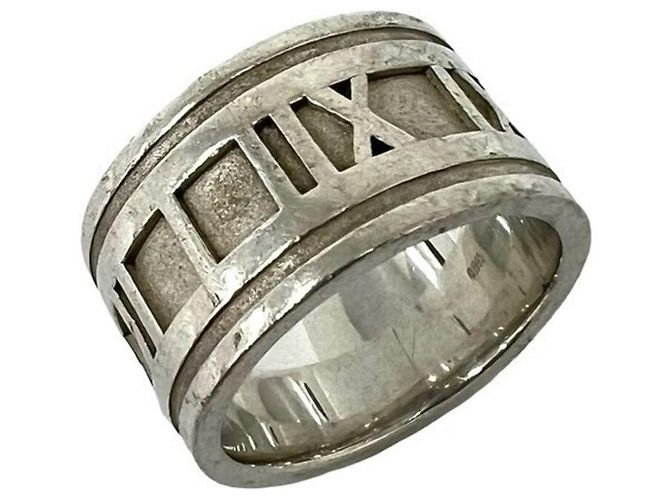 Tiffany & Co Tiffany Vintage Atlas Breiter Ring Silber