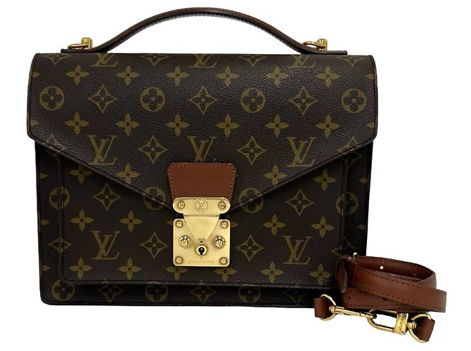 Louis Vuitton Vintage Monceau Monogram Handtasche Braun