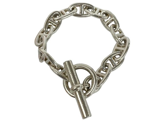 Hermès Bracciale Hermes Chaine d'Ancre GM Charm Argento