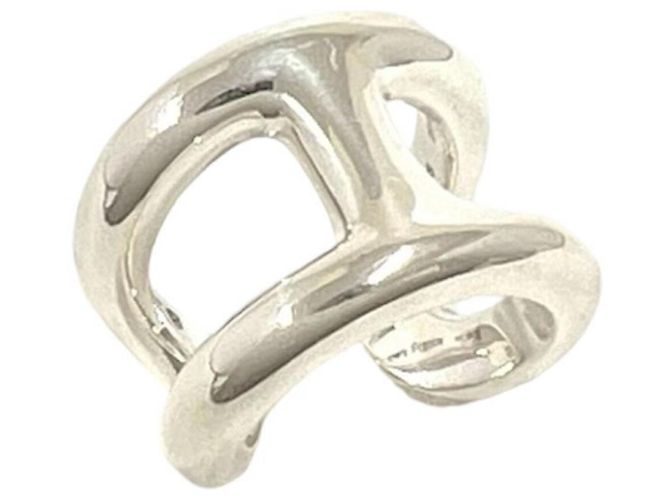 Ring Anillo Hermès Osmos GM Plata