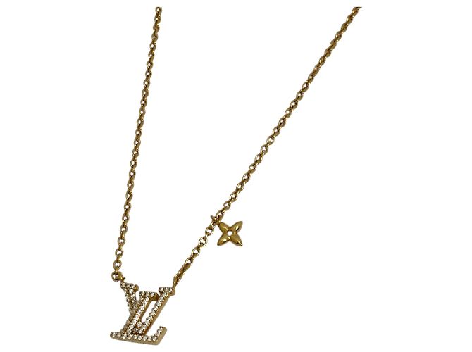 Louis Vuitton LV Iconic Halskette GP Strass Gold Golden