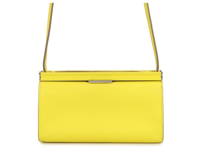 Hermès Bolso de hombro Hermes Click H 21 Lime Evercolor Dorado