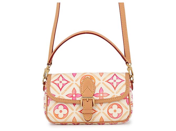 Louis Vuitton Monogram Tile By the Pool Nano Diane Handtasche Weiß Monogramm