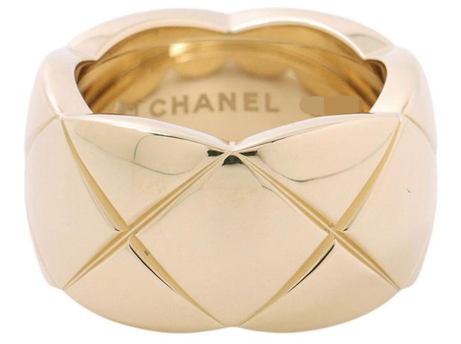 Chanel Coco Crush Collection Ring Large Model Gelb