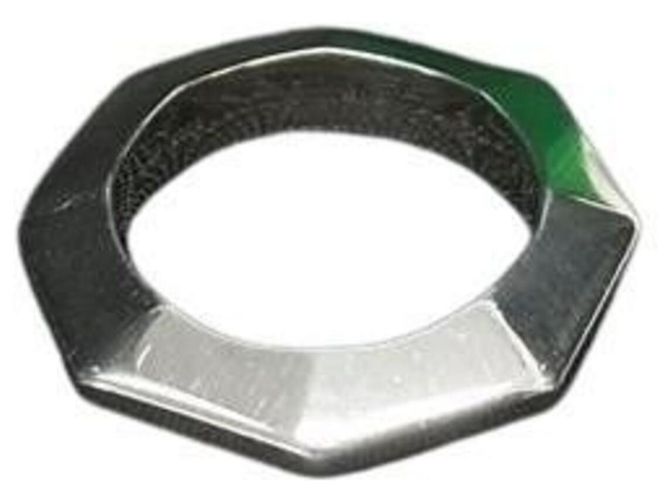 Bottega Veneta Octagon Ring Silber