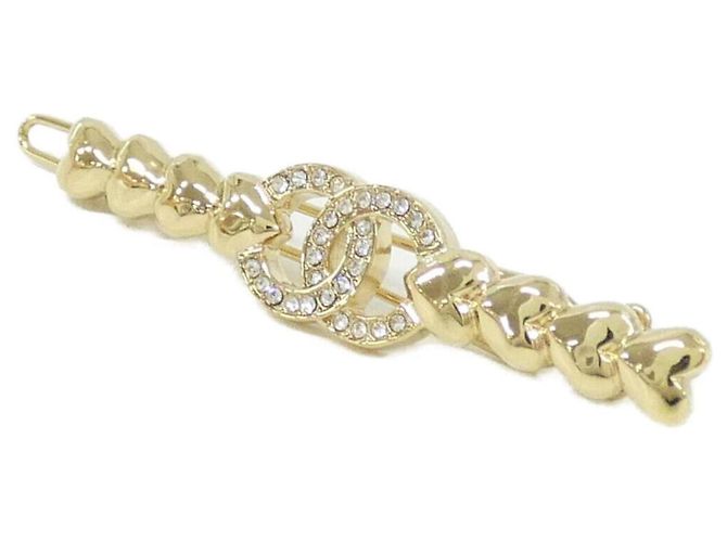 Fermi capelli Chanel Gold Crystal D'oro