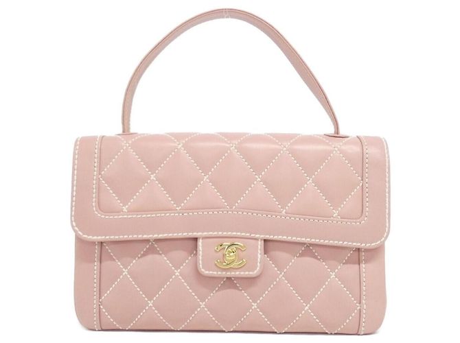 Bolsa Chanel Wild Stitch 27570 em Rosa