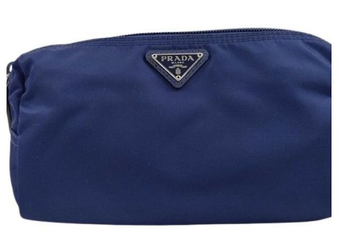 Prada Triangle Pouch 1NA350 Blau
