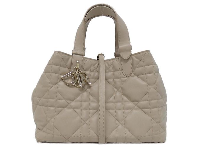 mala Christian Dior Toujours Medium Bege