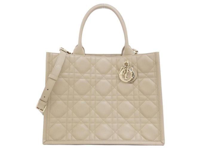 mala Christian Dior Book Tote Medium Bege