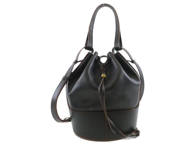 Bolsa de Ombro Loewe Balloon Medium Preto