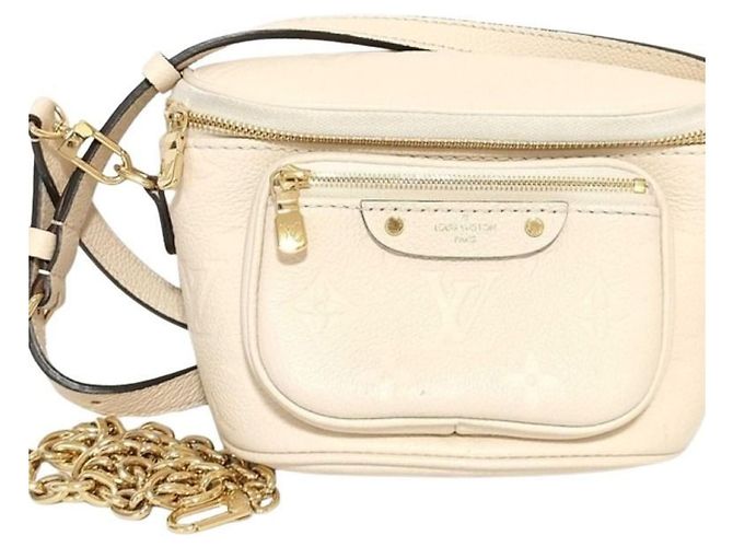 Bolso de hombro Louis Vuitton Monogram Empreinte Beige
