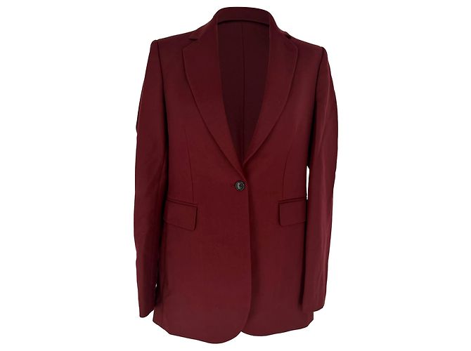 Joseph einreihiger Blazer aus bordeauxrotem Polyester
