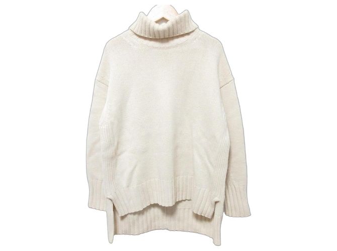 Autre Marque MACPHEE Rollkragenpullover aus Lammwolle und Kaschmir Beige