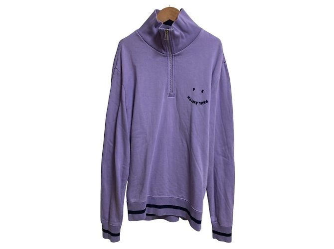 PS Paul Smith Happy Half-Zip Sweatshirt Lila