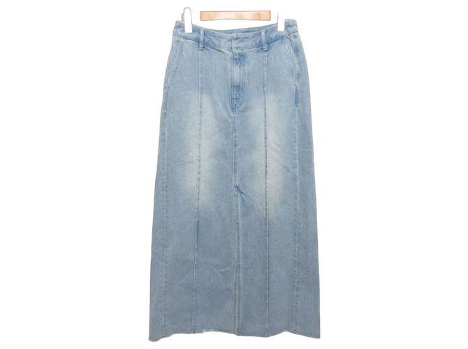 Autre Marque Grace Class Denim Maxirock Blau