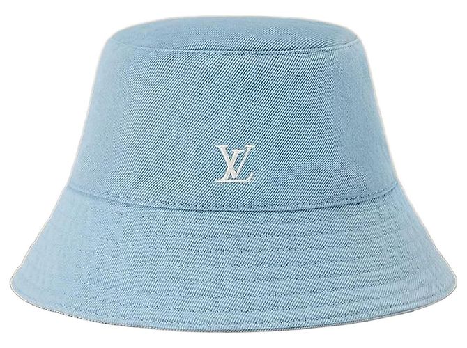 Louis Vuitton Washed Bucket Hat Blue