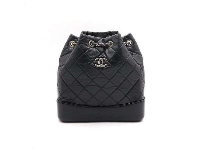 Chanel Black Calfskin Gabriel Small Backpack