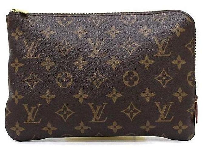 Louis Vuitton Monogram Etui Voyage PM Pouch Clutch Bag Multicolor