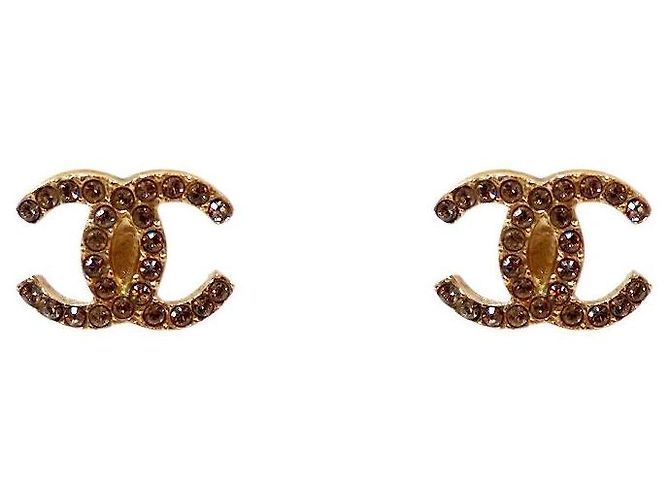 Chanel Boucles d'oreilles Logo CC Doré