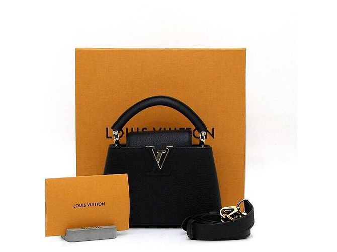 Louis Vuitton Borsa Tote e Borsa a Tracolla Capucines Mini Nero