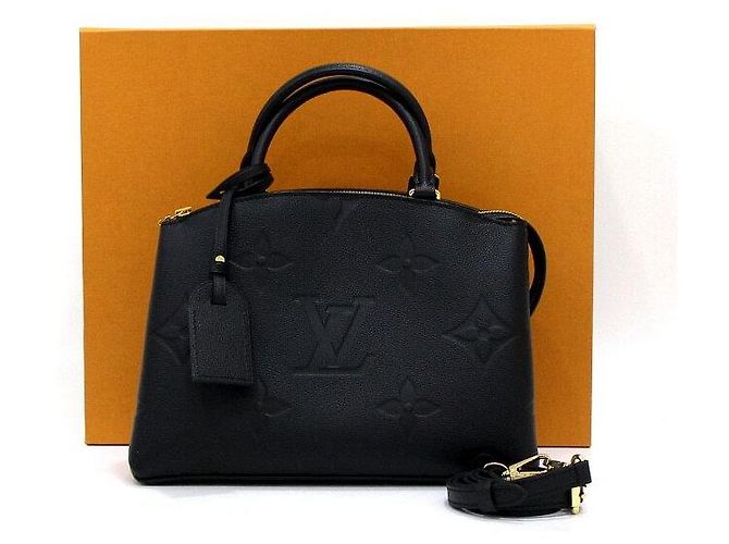Louis Vuitton Borsa a mano e a tracolla Petit Palais Monogram Empreinte Nero