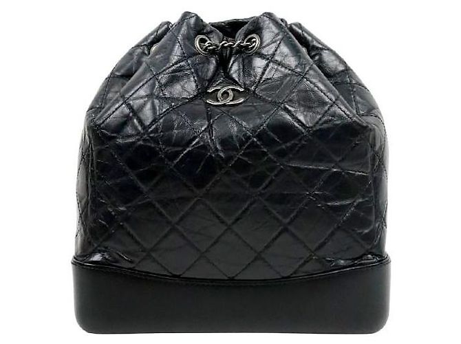 Chanel Black Gabrielle Backpack