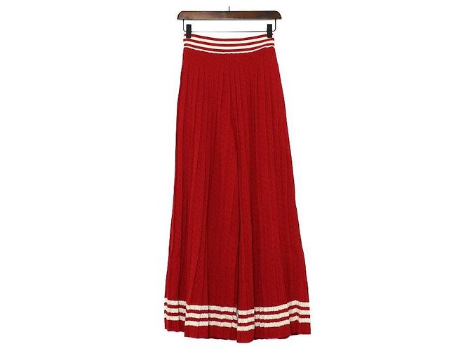 Gucci Rote Strickhose weit für Damen