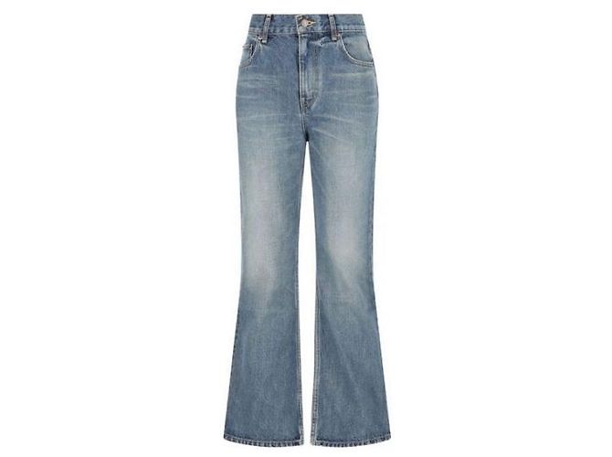 Céline Vaqueros Bootcut en algodón lavado Azul 