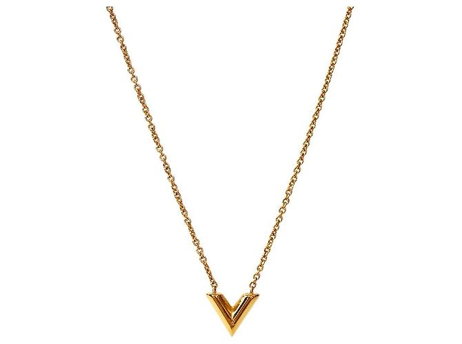 Louis Vuitton Collier Essential Gold Doré