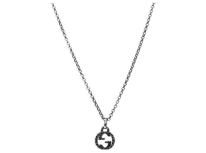 Gucci Collar entrelazado de plata