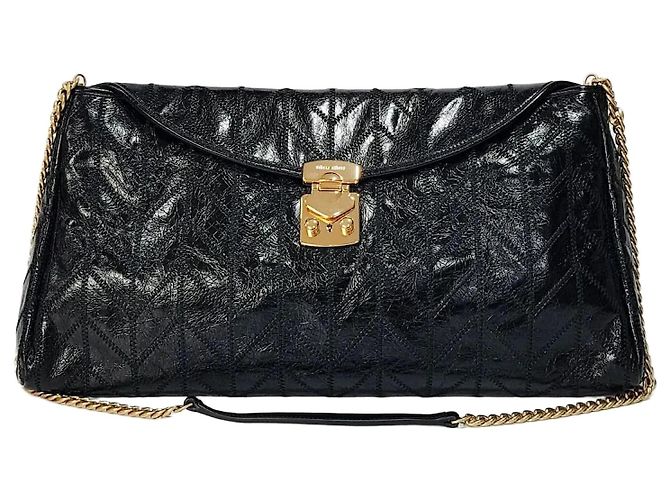 Miu Miu Clutch e borsa a tracolla Patchwork Stitch Nero 