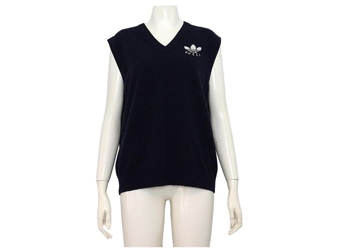 Gucci Unisex Strickweste mit besticktem Logo