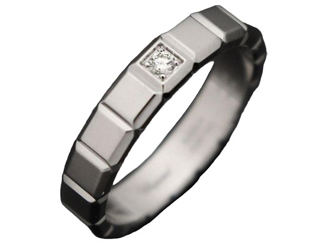 Chopard White Gold Diamond Ice Cube Ring Size