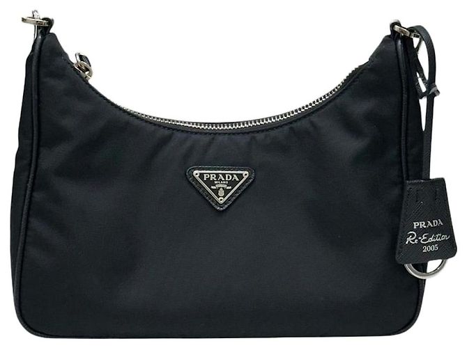 Prada Borsa Hobo Re-Edition Re-Nylon Black Nero