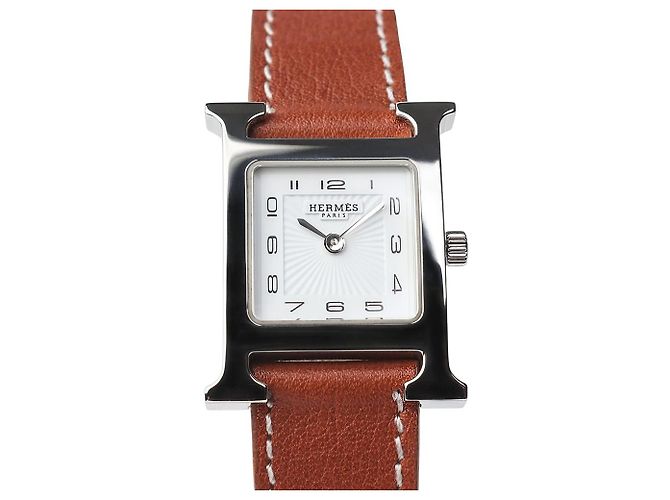 Hermès Hour Silver Small Damenuhr Silber 