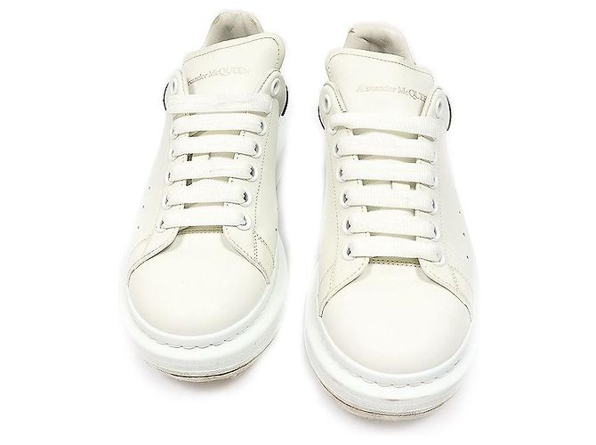 Alexander Mcqueen Herren-Sneaker aus Kalbsleder White Black Oversole