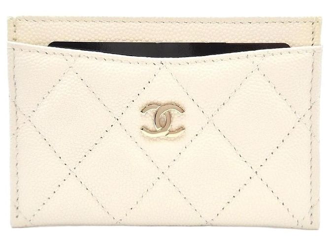 Chanel Classic Card Holder White